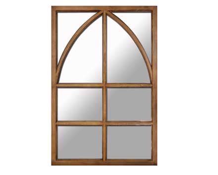 Residential High Quality Mantel Mirror Booth Mirror Glass Solid Wood Frame Window