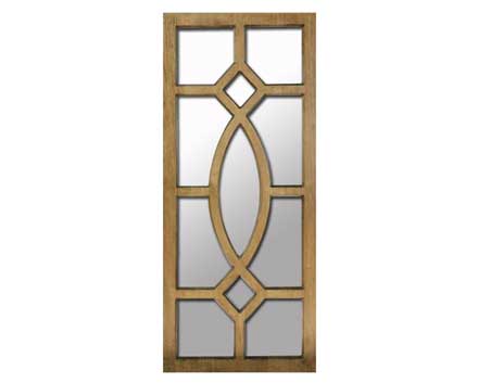 European Antique Style Large Traditional Wood Window Pane Mirrors(old)