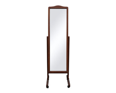 Best Price Standing Mirror Wooden Frame Living Room Standing Rotating Mirror