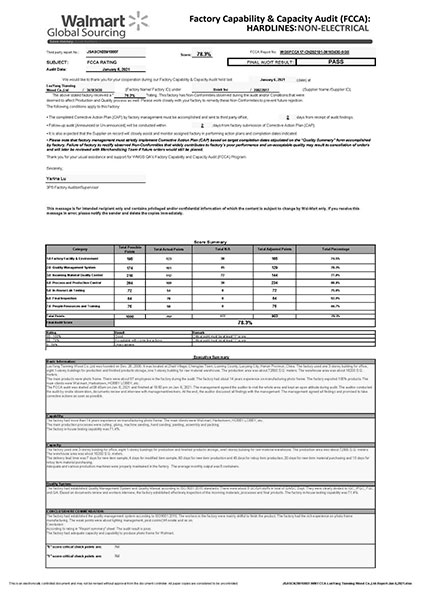 WM FCCA LuoYang Tianning Wood Result