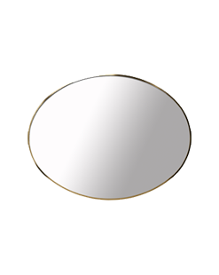 Oval Metal Mirror