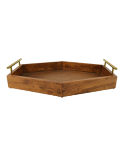 Wooden Serving Tray With Handles