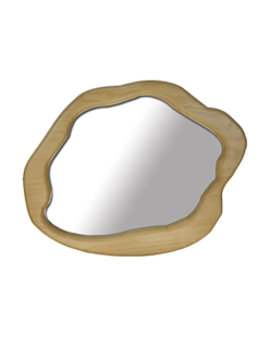 Irregular Wooden Mirror