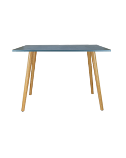 Modern Solid Rubber Wood Kitchen Table