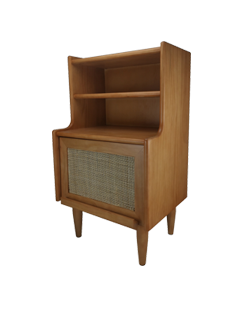 Rattan Rustic Nightstand