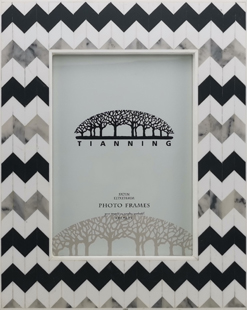 Chevron Bone Photo Frame