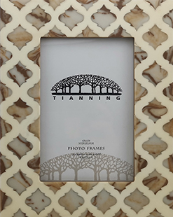 Damask Painting Bone Photo Frame