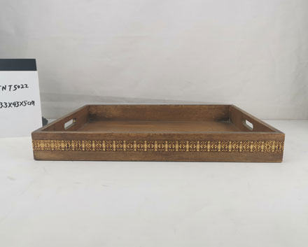 Wooden Christmas Serving Tray