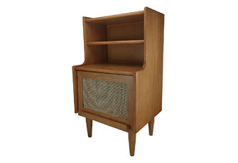 Rattan Rustic Nightstand