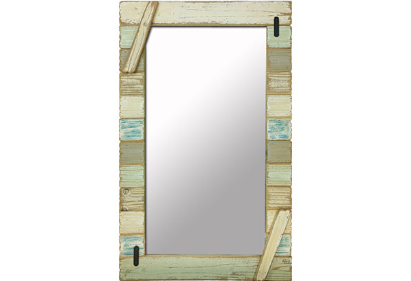 Rustic Wooden Framed Mirror