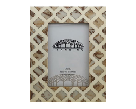 Damask Painting Bone Photo Frame