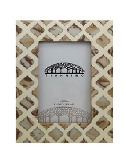 Damask Painting Bone Photo Frame