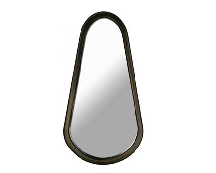 Handicraft Decorative Irregular Black Mirror Series Wooden Framed Mirrors for Sale Mirror Salon