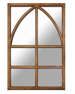 Residential High Quality Mantel Mirror Booth Mirror Glass Solid Wood Frame Window