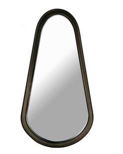 Handicraft Decorative Irregular Black Mirror Series Wooden Framed Mirrors for Sale Mirror Salon
