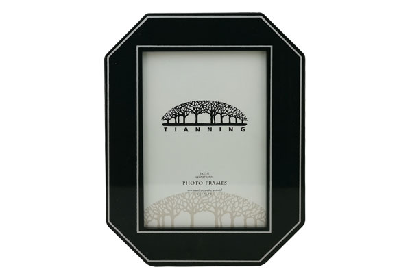 black wooden photo frame