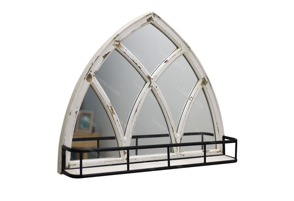 arched shower wall mirror