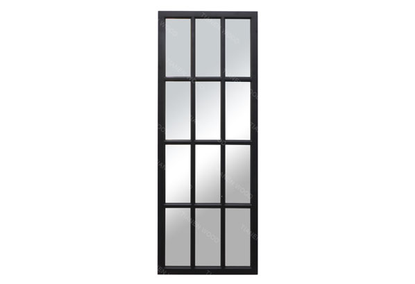 black grid mirror