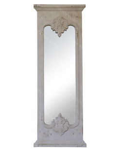 Amazon Hot Sellings Wooden Full-length Framed Mirror Vintage Solid Pine Frame Design Large Mirror