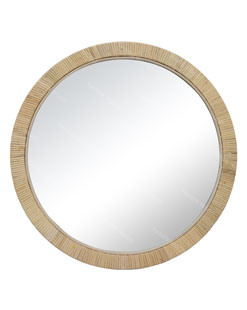 Factory Cheap Personal Fitted Oval Design Modern Unique Decorative Wooden Mirror Wall Mirror-1