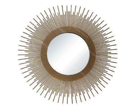 Elegant Vintage Design Decorative Make Up Mirror Design Round Mirror with Stick Deco