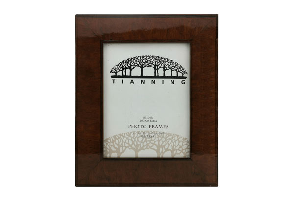 wooden table photo frame