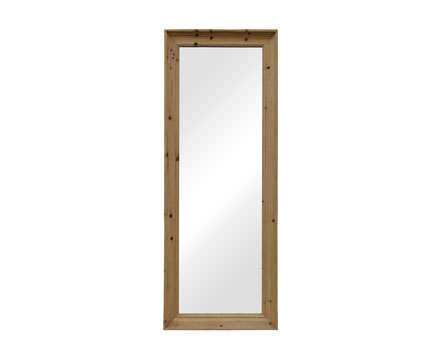 Dressing Mirror with OEM Retro American Full Body Mirror Wooden Frame Floor Mirror