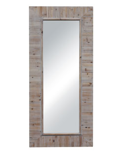 Classical Antique Vintage Designer Full Length Rustic Wood Mirror Pine Framed Mirror