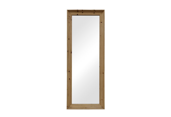 wooden frame floor mirror