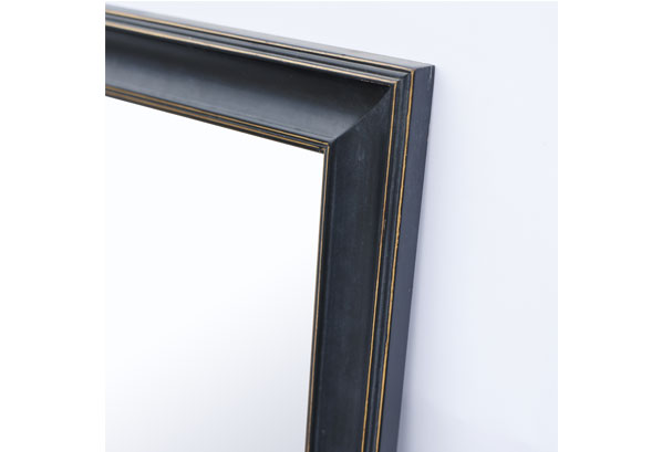 bathroom mirror black with shelf