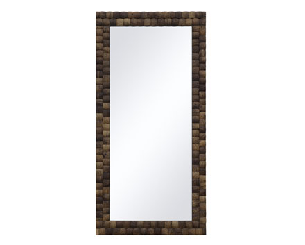 Best Choice Adorable Mirror Coconut Shell Decoration Frame Mirror Timber Frame Wall Mirror