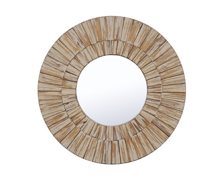 Handmade Wall Decorative Modern Wood Framed Mirror Round Mirror Wooden Frame Ikea