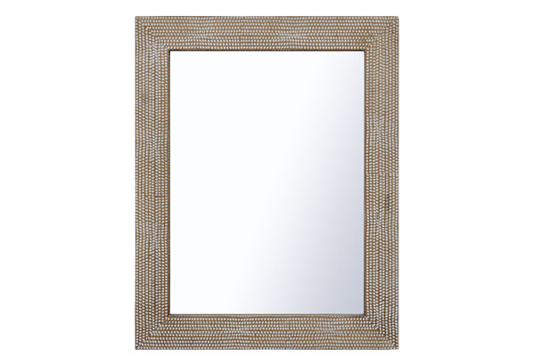 rectangular mirror in black and white