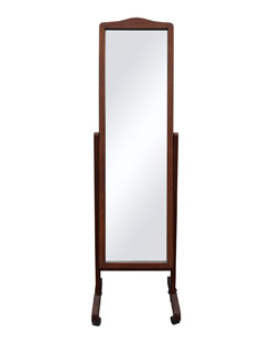 Best Price Standing Mirror Wooden Frame Living Room Standing Rotating Mirror