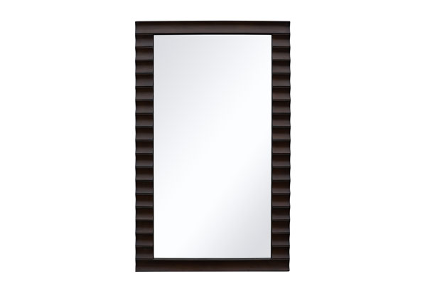 unfinished wood frame mirror