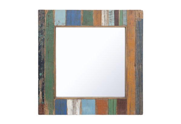 wood wall art living room decor mirror