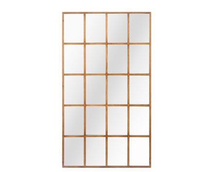 Eegant Frameless Windowpane Decor Mirrors Solid Wood Windowpane Wall Mirror 20 Panel Window Mirror