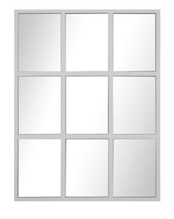 Patton Wall Decor 61x82cm Classic Black Windowpane Mirror 9 Panel Window Mirror