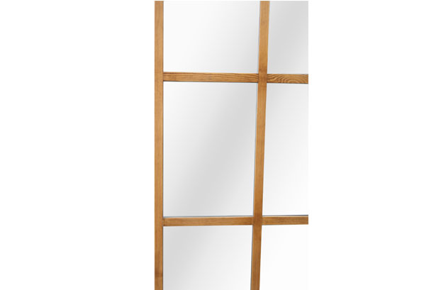 wood hanging living room mirror 2