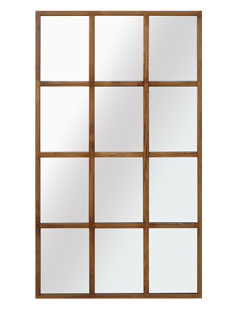 New Design Farmhouse with 12 Panel Window Mirror Black Grid Mirror for Living Room Bedroom