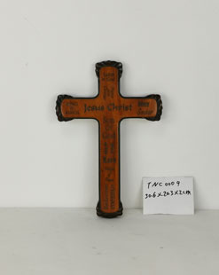 Etsy Rustic Decorative Religious  Brown Solid Wood Wall Cross the Four Corners Are Decorated with  Black Metal Decoration