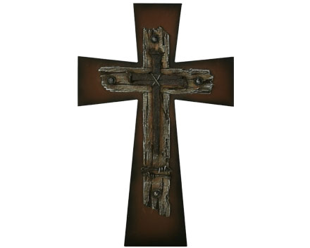 Customized Factory Wholesale New Wooden Cross with Metal Decor for Crafts