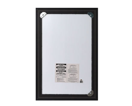 Wayfair Supplier Art Beveled Bathroom Mirror Coffee Bean Brown Frame - Wall Mirror Black, brown, Medium