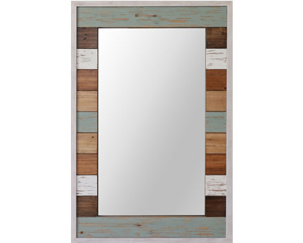 Umbra Supplier White Washed Rectangle Wall Mirror