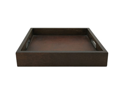 Custom Wood Tray Small Wooden Trays Bulk Black Wooden Tray for Bath