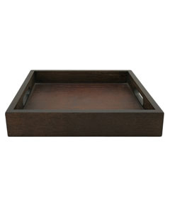 Custom Wood Tray Small Wooden Trays Bulk Black Wooden Tray for Bath