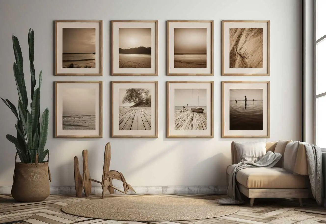 gallery wall frames natural wood wholesale