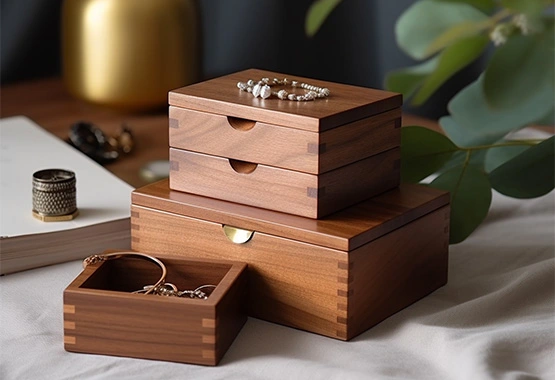 natural wood jewelry box at cheap price