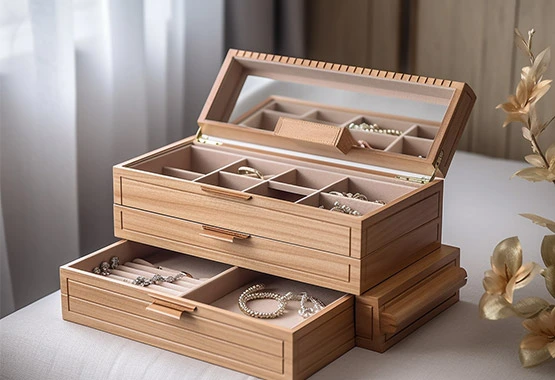 wood jewelry organizer factory China