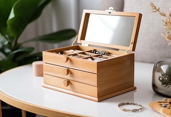 wooden jewelry organizer box manufacturer